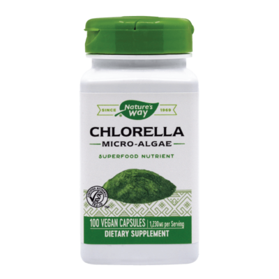 Microalge Chlorella, 100 capsule vegetale, Natures Way