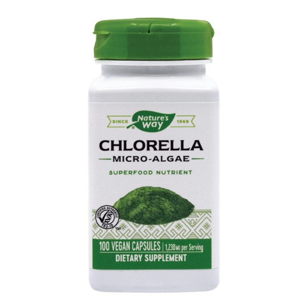 Microalge Chlorella, 100 capsule vegetale, Natures Way