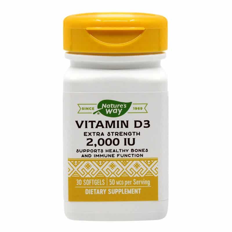 Vitamina D3, 2000 UI, 30 capsule, Natures Way, Secom