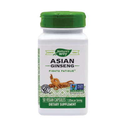 Ginseng asiatic, 560 mg, 50 capsule, Natures Way