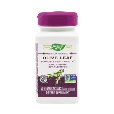 Frunza de maslin 20% Nature's Way, 60 capsule vegetale, Secom