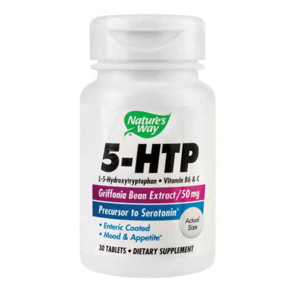 5HTP, 30 comprimate filmate gastrorezistente, Natures Way