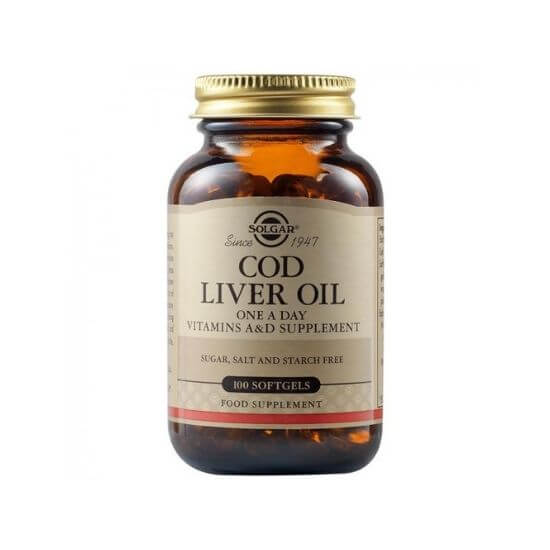Ulei de ficat de cod, 100 capsule, Solgar