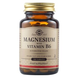 Magneziu cu vitamina B6, 100 comprimate, Solgar