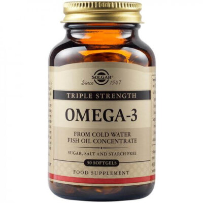 Omega 3 putere triplă, 50 capsule, Solgar