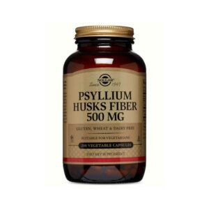 Fibre din coji de psyllium, 500 mg, 200 capsule, Solgar
