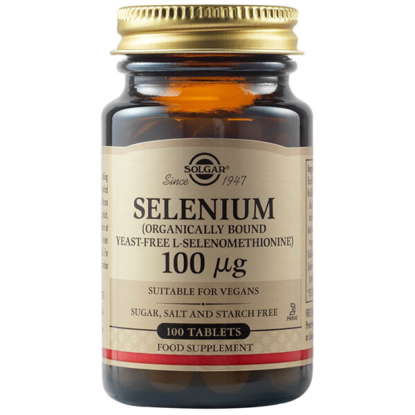 Seleniu, 100 µg, 100 comprimate, Solgar