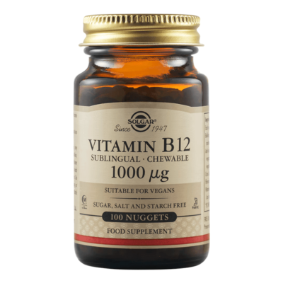 Vitamina B12, 1000 μg, 100 comprimate masticabile, Solgar