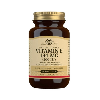 Vitamin E 200 IU 134 mg, 50 capsule, Solgar