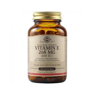 Vitamina E 400 UI 268 mg, 50 capsule, Solgar