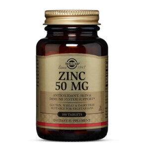 Gluconat de zinc, 50 mg, 100 comprimate, Solgar