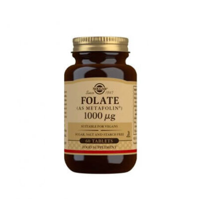 Acid folic Folate 1000 μg, 60 comprimate, Solgar