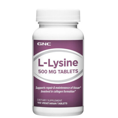 L-lizină 500 mg, 100 comprimate, GNC