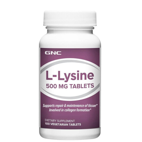 L-lizină 500 mg, 100 comprimate, GNC