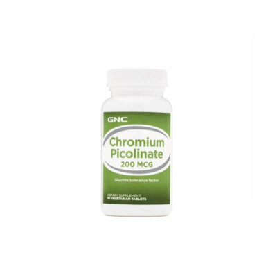 Picolinat de crom, 200 MCG, 90 tablete, GNC