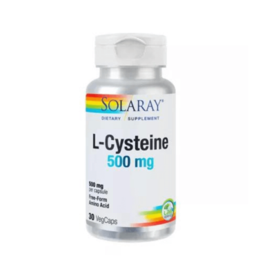 L-cisteină, 500 mg, 30 capsule, Solaray