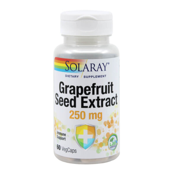 Extract din semințe de grepfrut, 60 capsule vegetale, Solaray