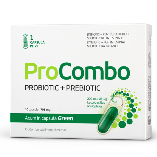ProCombo probiotic și prebiotic, 873 mg, 10 capsule, Vitaslim