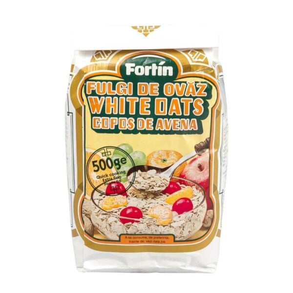 Fulgi de ovăz Fortin, 500 g, Sanovita