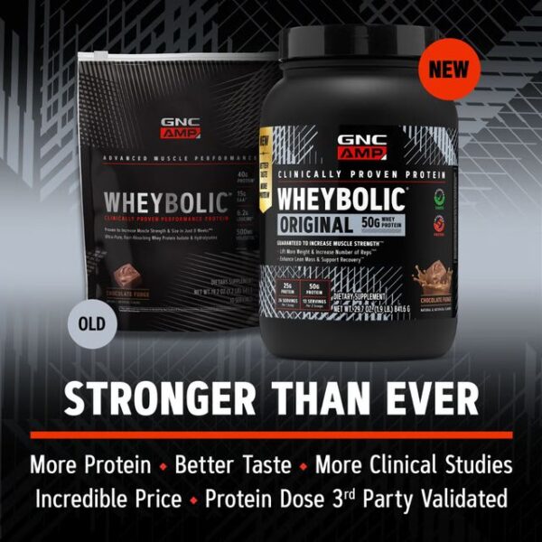 Gnc Amp Wheybolic, Proteina Din Zer, Cu Aroma De Ciocolata, 841.6 g