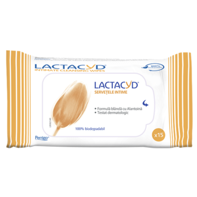 Șervețele intime, 15 bucăți, Lactacyd
