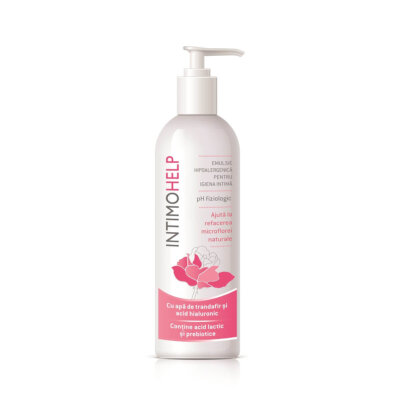 Emulsie hipoalergenică IntimoHelp pentru igiena intimă, 400 ml, Zdrovit