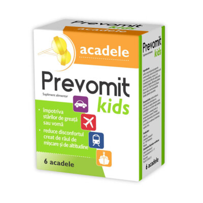 Prevomit acadele copii, 6 bucăți, zdrobite