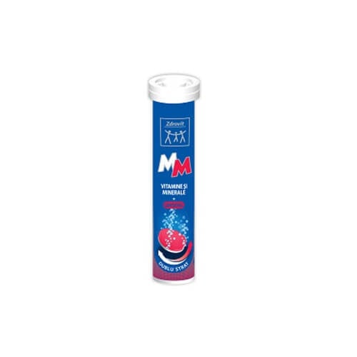 Vitamine și minerale + Ginseng, 24 tablete efervescente, Zdrovit