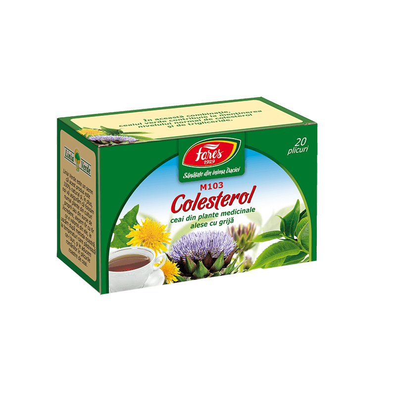 Ceai Colesterol M103, 20 plicuri, Fares