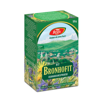 Ceai Bronhofit Ușurarea respirației R17, 50 g, Fares