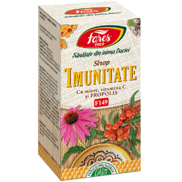 Sirop imun cu miere, 100 ml, Fares