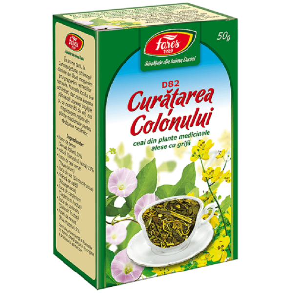 Ceai curățarea colonului, 50 g, Fares