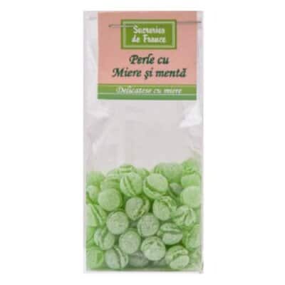 Picaturi cu miere si esenta naturala de menta, 100g, Apidava