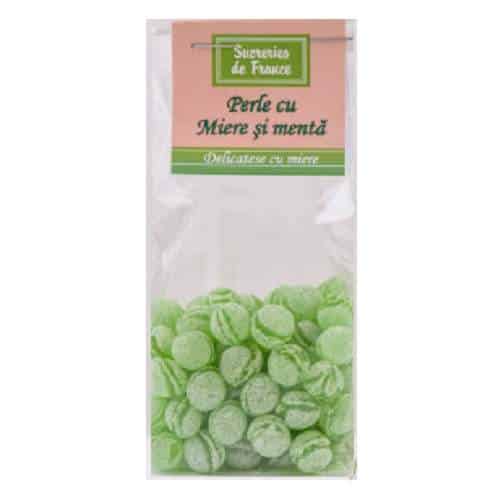 Picaturi cu miere si esenta naturala de menta, 100g, Apidava