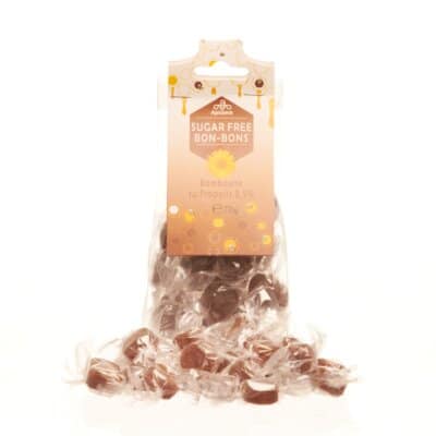 Bomboane fara zahar cu aroma de propolis si lemn dulce, 70 g, Apidava