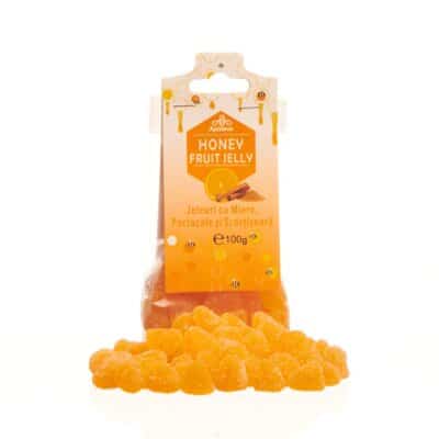 Jeleuri cu aromă de miere, portocale și scorțișoară, 100 g, Apidava