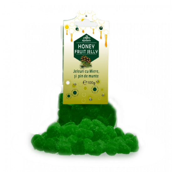 Jeleuri cu aromă de miere și pin, 100 g, Apidava