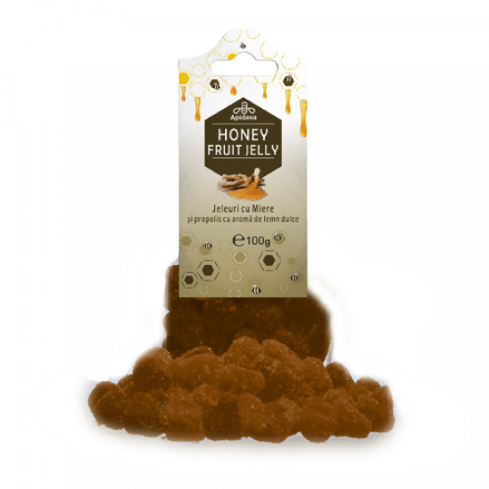 Jeleuri aromate cu propolis si lemn dulce, 100 g, Apidava