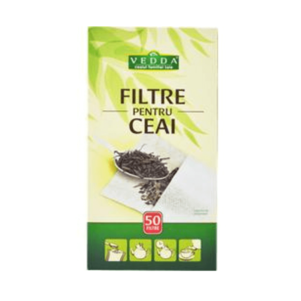 Filtre pentru ceai, 50 buc, Vedda