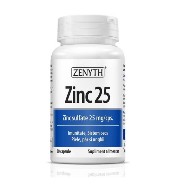 Zinc 25 sulfat de zinc, 30 capsule, ZENYTH