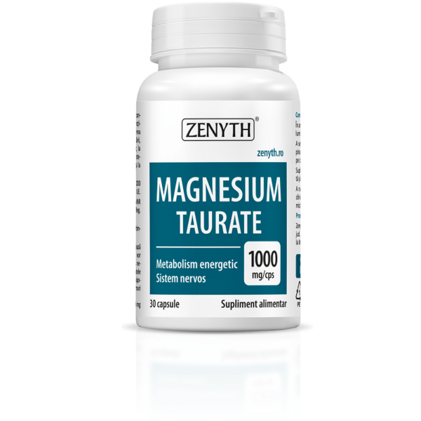 Taurat de magneziu, 30 capsule, Zenyth