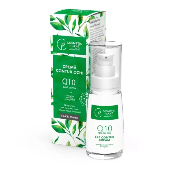Cremă contur ochi Q10 și complex mineral energizant, 30ml, Cosmetic plant