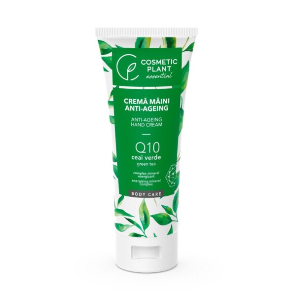 Cremă de mâini anti-îmbătrânire cu Q10 și ceai verde, 100 ml, Cosmetic Plant