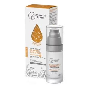 Cremă antirid contur ochi și buze 4D, 30ml, Cosmetic Plant