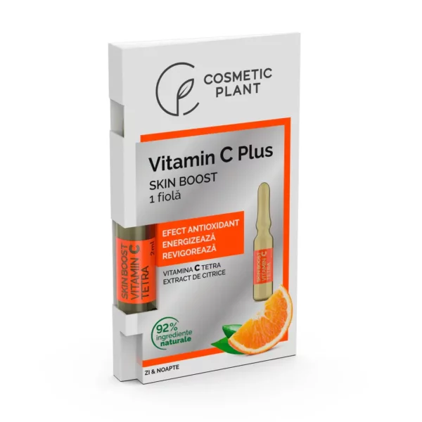Fiole Skin Boost cu Vitamina C Tetra, 16 fiole x 2 ml, CosmeticPlant