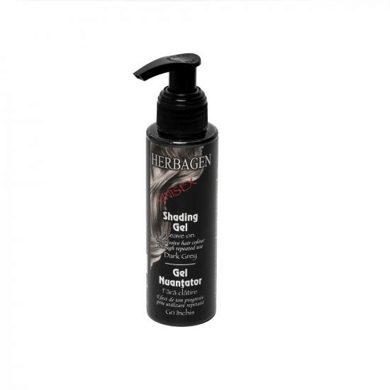Gel de nuanțare progresivă fire albe, gri închi, unisex, 100ml, Herbagen