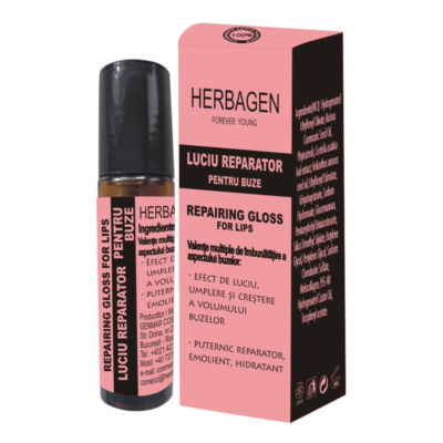 Luciu reparator pentru buze, 10 ml, Herbagen