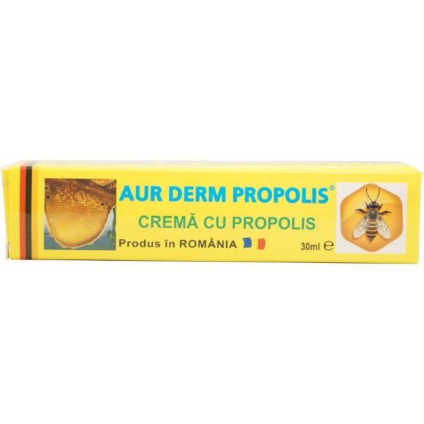 Aur Derm cremă cu propolis, 30ml, Laur Med