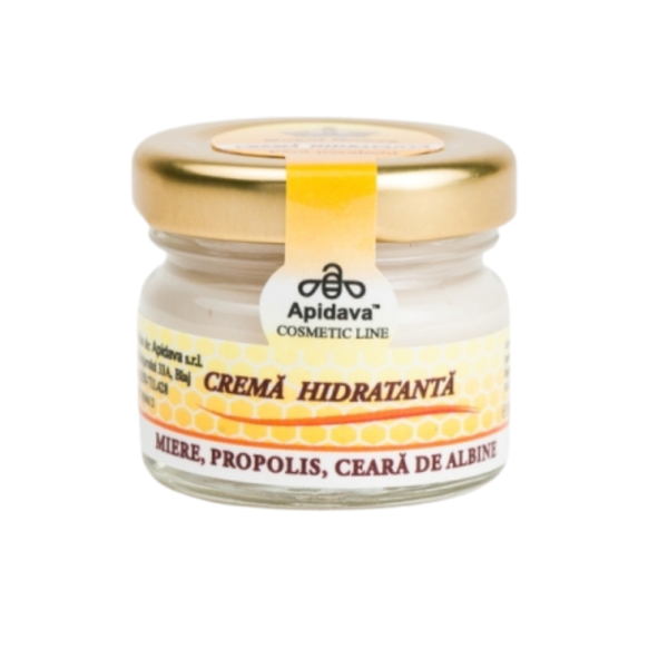 Cremă hidratantă cu miere, propolis și ceară de albine, 30ml, Apidava