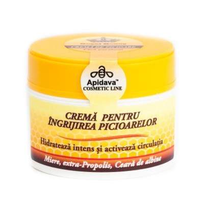 Cremă pentru îngrijirea picioarelor, 50 ml, Apidava